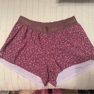 Outdoor Voices Purple Patterned Relay 3" Short - Small